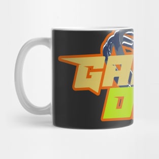 Pro Gamer Dad funny logo badge headset Mug